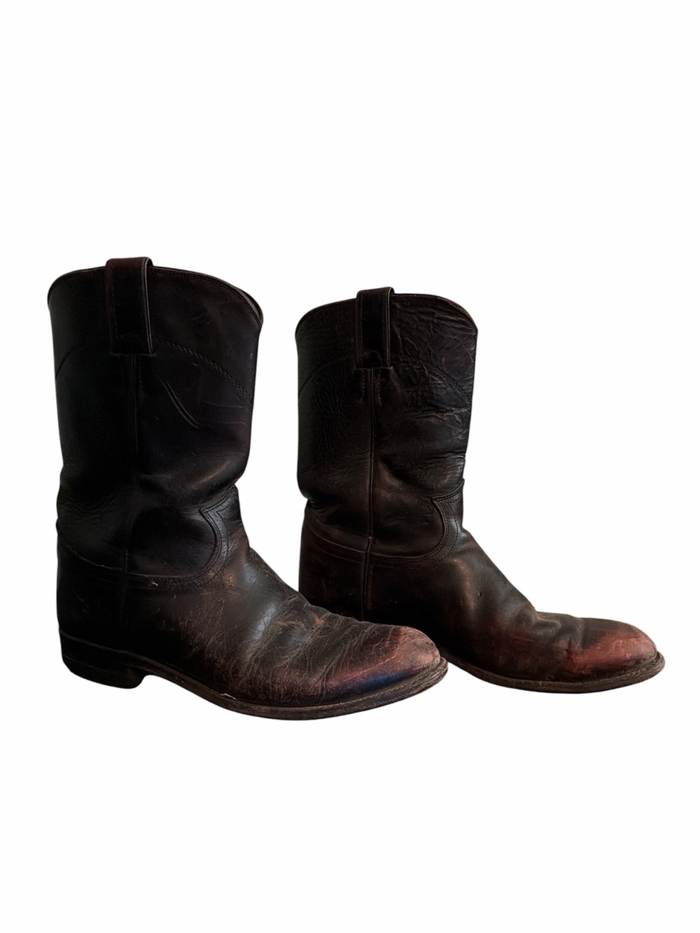 Justin Boots Dark Brown Leather Boots